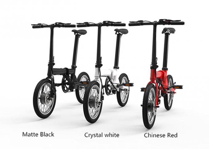 CE 16" Electric Folding Bike/Bicycle 200-250w Brushless Lithium Battery Powered 2