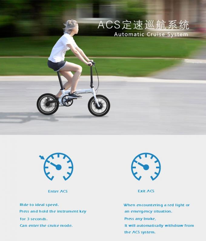 CE 16" Electric Folding Bike/Bicycle 200-250w Brushless Lithium Battery Powered 6