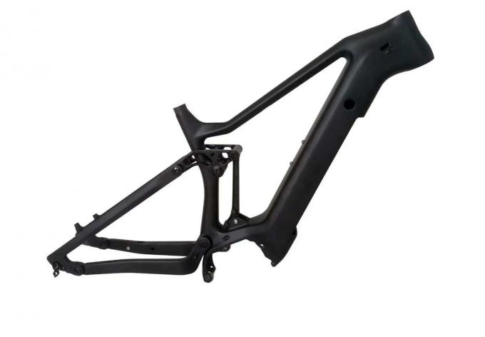 Customized MTB Full Suspension Carbon Bike Frame For 250W Bafang Mid Drive Motor 0
