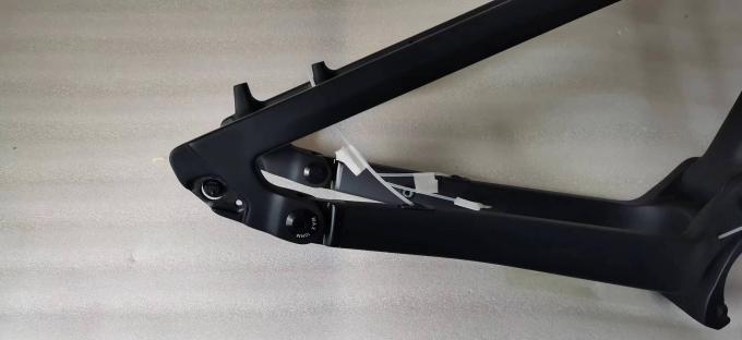 Customized MTB Full Suspension Carbon Bike Frame For 250W Bafang Mid Drive Motor 4