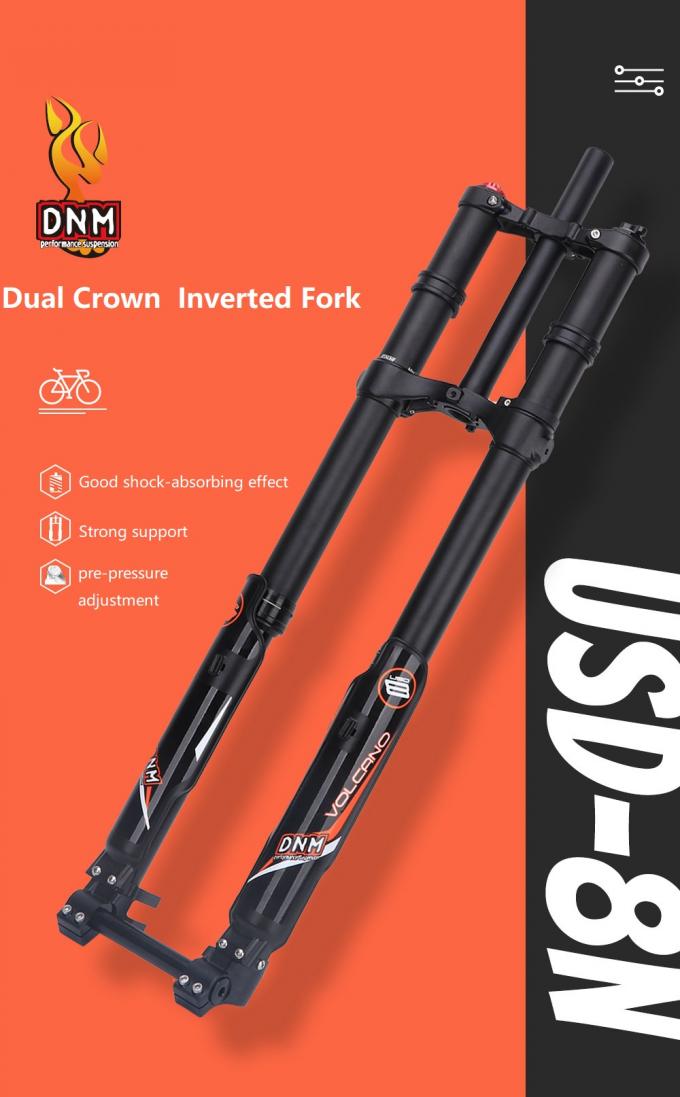 27.5/29er Dual-crown Inverted Downhill Suspension Fork for DH Mtb DNM USD-8N 8 inch travel 2