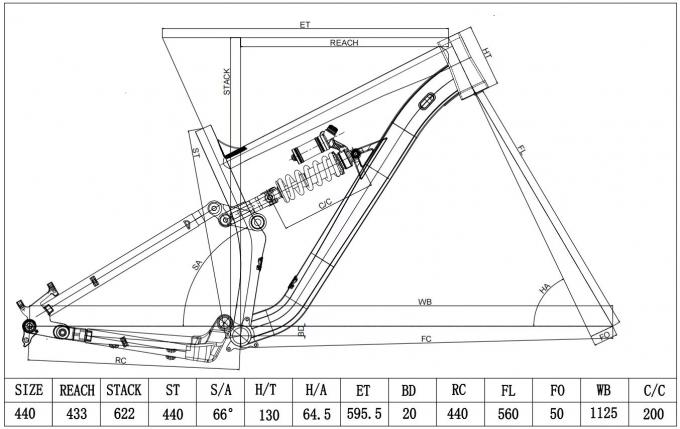 Enduro Mountain Bike Full Suspension Frame 17 Inch Size 27.5 Inch Wheels 9